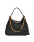 Leighton Hobo, &pound;395, Handbags, Black, Leather, Front view